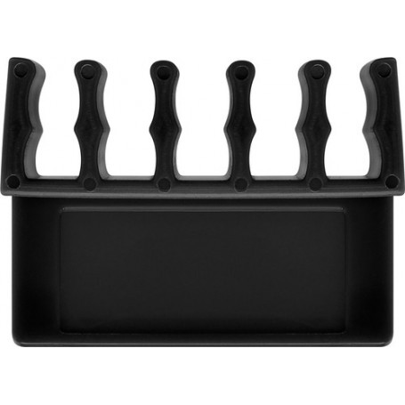 Goobay 70433 organizer per cavi Scrivania Supporto per cavo Nero 2 pz (70433)