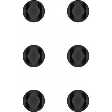 Goobay 70362 organizer per cavi Scrivania/Parete Supporto per cavo Nero 6 pz (70362)