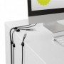 Goobay 70362 organizer per cavi Scrivania/Parete Supporto per cavo Nero 6 pz (70362)