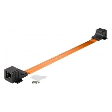Goobay RJ45 0.3 m cavo di rete Arancione 0,3 m (71412)