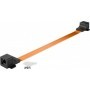 Goobay RJ45 0.3 m cavo di rete Arancione 0,3 m (71412)