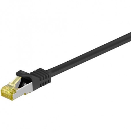 Goobay RJ-45 CAT7 1m cavo di rete Nero S/FTP (S-STP) (91590)