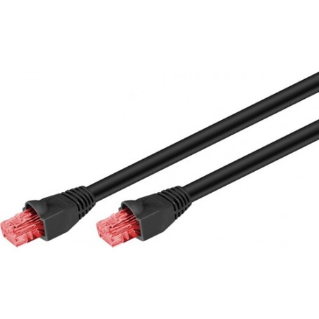 Goobay 55434 cavo di rete Nero 20 m Cat6 U/UTP (UTP) (55434)