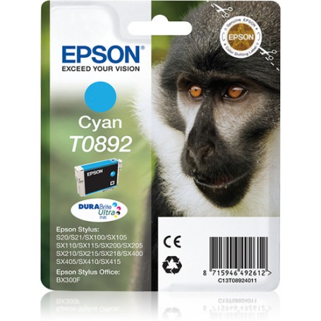 Epson Monkey Cartuccia Ciano (C13T08924021)
