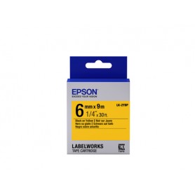 Epson Nastro fondo Pastello Giallo per testo Nero 6/9 LK-2YBP (C53S652002)