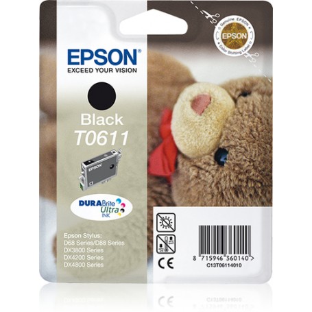Epson Teddybear Cartuccia Nero (C13T06114020)