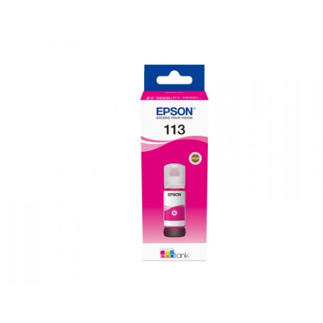 Epson 113 EcoTank Pigment Magenta ink bottle (C13T06B340)