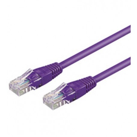 Goobay 1m 2xRJ-45 Cable cavo di rete Viola Cat6 (95263)