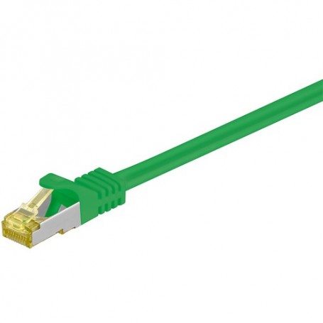 Goobay RJ-45 CAT7 1m cavo di rete Verde S/FTP (S-STP) (91586)