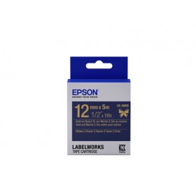 Epson Nastro satinato per etichettatrici LK-4HKK oro/blu 12 mm (5 m) (C53S654002)