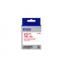 Epson Nastro fondo Standard Bianco per testo Rosso 12/9 LK-4WRN (C53S654011)