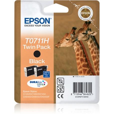 Epson Giraffe Twinpack Nero (C13T07114H20)