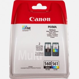 Canon PG-560 / CL-561 cartuccia d'inchiostro 2 pz Originale Resa standard Nero, Ciano, Magenta, Giallo (3713C005)
