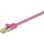 Goobay RJ-45 CAT7 2m cavo di rete Magenta S/FTP (S-STP) (91605)