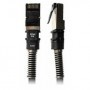 PatchSee PCI6 FTP 1.2m cavo di rete Nero 1,2 m Cat6a (PCI6-F/4)