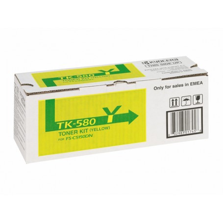 KYOCERA TK-580Y cartuccia toner 1 pz Originale Giallo (1T02KTANL0)