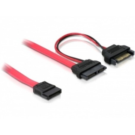 DeLOCK SATA cable, 0.5m cavo SATA 0,5 m Rosso (84418)