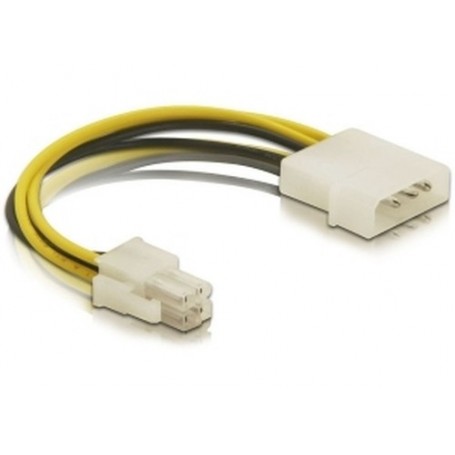 DeLOCK Cable P4 male  Molex 4pin male Multicolore 0,13 m (82391)