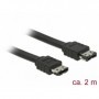 DeLOCK 85641 cavo SATA 2 m eSATA Nero (85641)