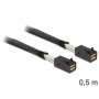 DeLOCK 0.5m, Mini SAS HD x 4 SFF 8643 0,5 m Nero (83386)