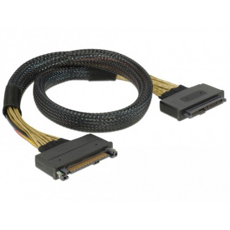 DeLOCK 85738 cavo Serial Attached SCSI (SAS) 0,5 m 4 Gbit/s Nero (85738)