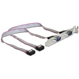 DeLOCK 89268 cavo seriale 0,4 m 2x Serial DB9 2x COM (89268)