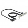 DeLOCK 89934 cavo USB 0,5 m USB 3.2 Gen 2 (3.1 Gen 2) USB C USB A Nero (89934)