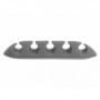 DeLOCK 18298 organizer per cavi Scrivania/Parete Supporto per cavo Grigio, Bianco 6 pz (18298)
