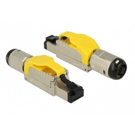 DeLOCK 86287 cavo di collegamento RJ-45 Argento, Giallo (86287)