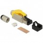 DeLOCK 86287 cavo di collegamento RJ-45 Argento, Giallo (86287)