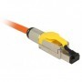 DeLOCK 86287 cavo di collegamento RJ-45 Argento, Giallo (86287)
