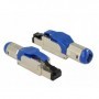 DeLOCK 86487 cavo di collegamento RJ-45 Blu, Argento (86487)