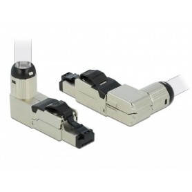 DeLOCK 86289 cavo di collegamento 1 x RJ-45 Grigio (86289)