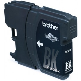 Brother LC-1100BKBP Blister Pack cartuccia d'inchiostro 2 pz Originale Nero (LC1100BKBP)