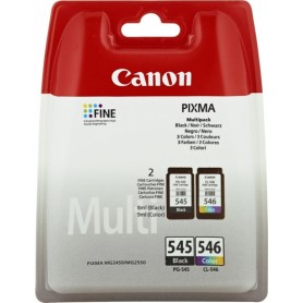 Canon PG-545XL/CL546XL cartuccia d'inchiostro 2 pz Originale Resa standard Nero, Ciano, Giallo, Magenta (8286B007)