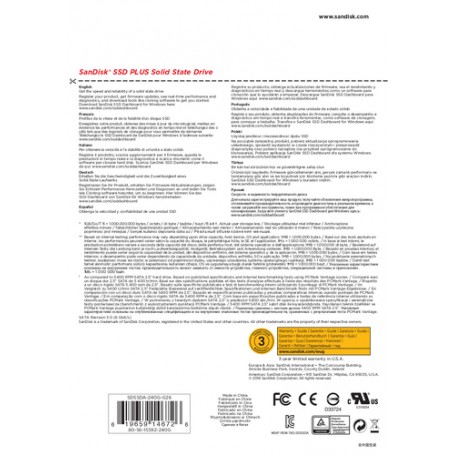 SanDisk Plus 240 GB Serial ATA III SLC (SDSSDA-240G-G26)