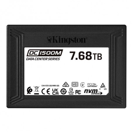 Kingston Technology DC1500M U.2 Enterprise SSD 7680 GB PCI Express 3.0 3D TLC NVMe (SEDC1500M/7680G)