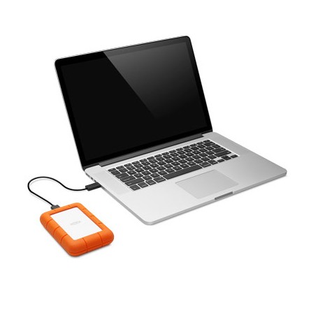 LaCie Rugged Mini disco rigido esterno 1000 GB Arancione, Argento (LAC301558)