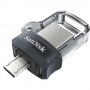 SanDisk Ultra Dual m3.0 unità flash USB 16 GB USB Type-A / Micro-USB 3.2 Gen 1 (3.1 Gen 1) Nero, Argento, Tras (SDDD3-016G-G46)