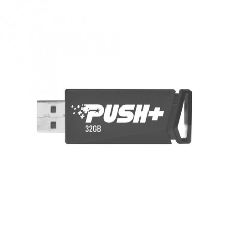 Patriot Memory Push+ unità flash USB 32 GB USB tipo A 3.2 Gen 1 (3.1 Gen 1) Nero (PSF32GPSHB32U)