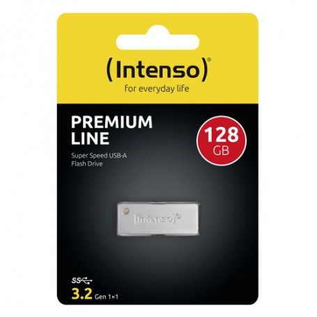 Intenso Premium Line unità flash USB 128 GB USB tipo A 3.2 Gen 1 (3.1 Gen 1) Acciaio inossidabile (3534491)