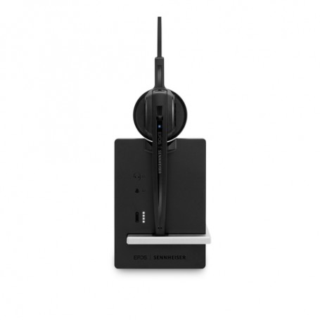 EPOS | SENNHEISER IMPACT D 10 Phone - EU Cuffia Aggancio, Padiglione auricolare, Passanuca Nero, Argento (506408)