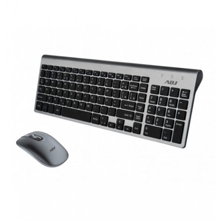 Adj KW10 tastiera RF Wireless QWERTY Italiano Nero, Argento (520-00020)