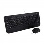 V7 Combinazione di tastiera USB di dimensioni standard con poggiapolsi e mouse ambidestro - UK (CKU300UK)