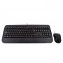 V7 Combinazione di tastiera USB di dimensioni standard con poggiapolsi e mouse ambidestro - UK (CKU300UK)