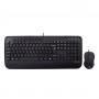 V7 Combinazione di tastiera USB di dimensioni standard con poggiapolsi e mouse ambidestro - UK (CKU300UK)