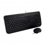 V7 Combinazione di tastiera USB di dimensioni standard con poggiapolsi e mouse ambidestro - DE (CKU300DE)