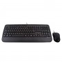 V7 Combinazione di tastiera USB di dimensioni standard con poggiapolsi e mouse ambidestro - DE (CKU300DE)