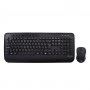 V7 Tastiera full-size/poggiapolsi QWERTY spagnolo CKW300ES, nero (CKW300ES)