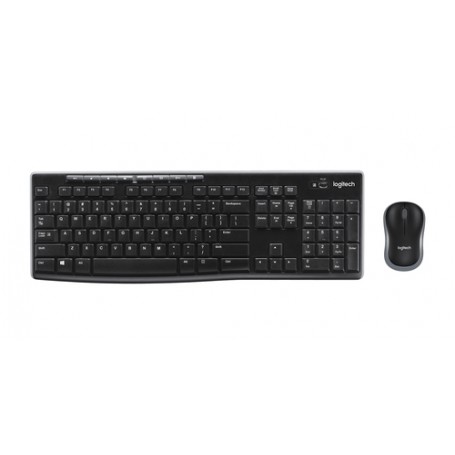 Logitech MK270 tastiera RF Wireless QWERTY Ceco, Polacco, Turco Nero, Argento (920-004508)